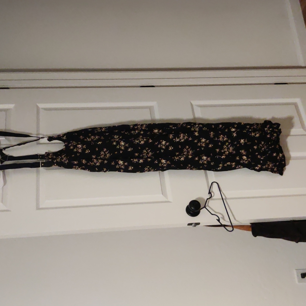 Floral Suspender Overall
